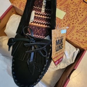 Muk Luk Moccasin Suede